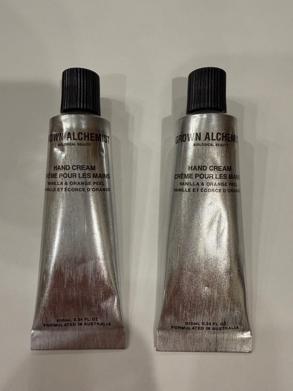 NEW 🤩GROWN ALCHEMIST VANILLA & ORANGE PEEL HAND CREAM : SET OF TWO- 10 ML EACH